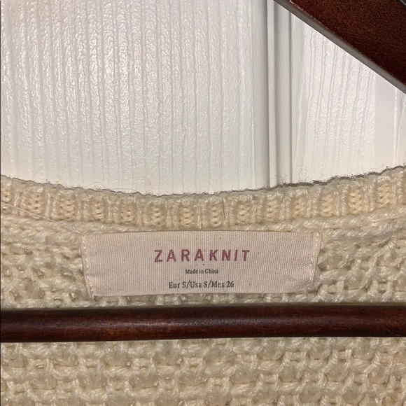 Zara Knit cream coloured top - Picture 2 of 2